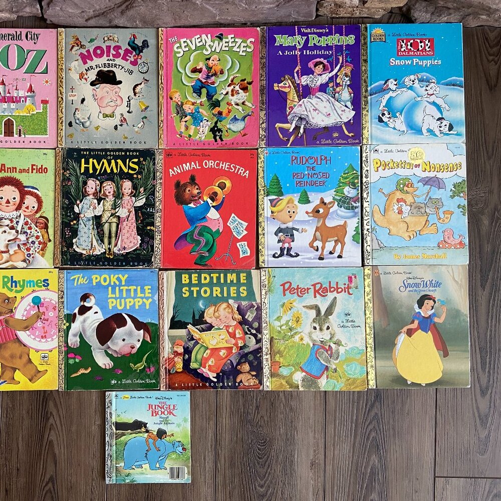 Antique/Vintage/Collectible LITTLE GOLDEN BOOKS Bundle - 19 Books Dating 1942-19 - Picture 6 of 6